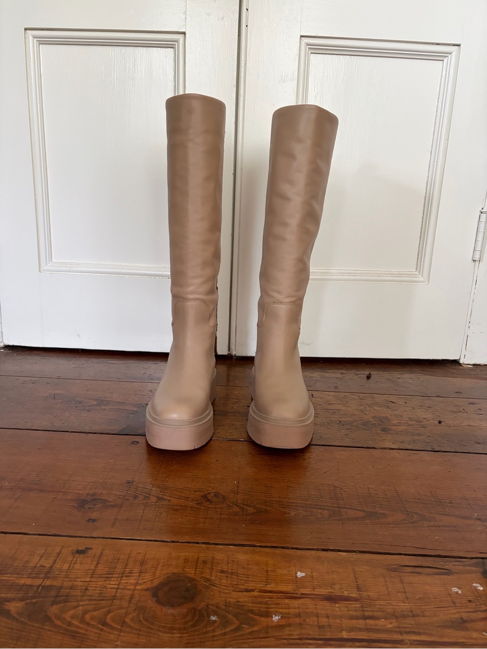 Sam Edelman Tall Platform Knee-High Boots in Taupe